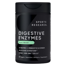 Viên Uống Sports Research Digestive Enzymes with Probiotics & Ginger – Hộp 90 Viên