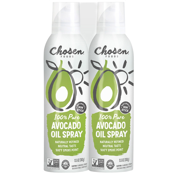 Dầu Bơ Nguyên Chất Dạng Xịt Chosen Foods 100% Pure Avocado Oil Spray – Set 2 Chai x 13.5 Oz