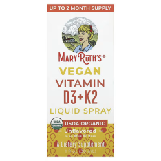 Chai Xịt MaryRuth’s Vegan Vitamin D3 + K2 Liquid Spray – Chai 1 Oz 