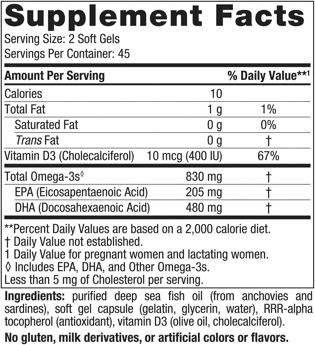 Viên Uống Dầu Cá Nordic Naturals Prenatal DHA 830mg + Vitamin D3 – Hộp 90 Viên