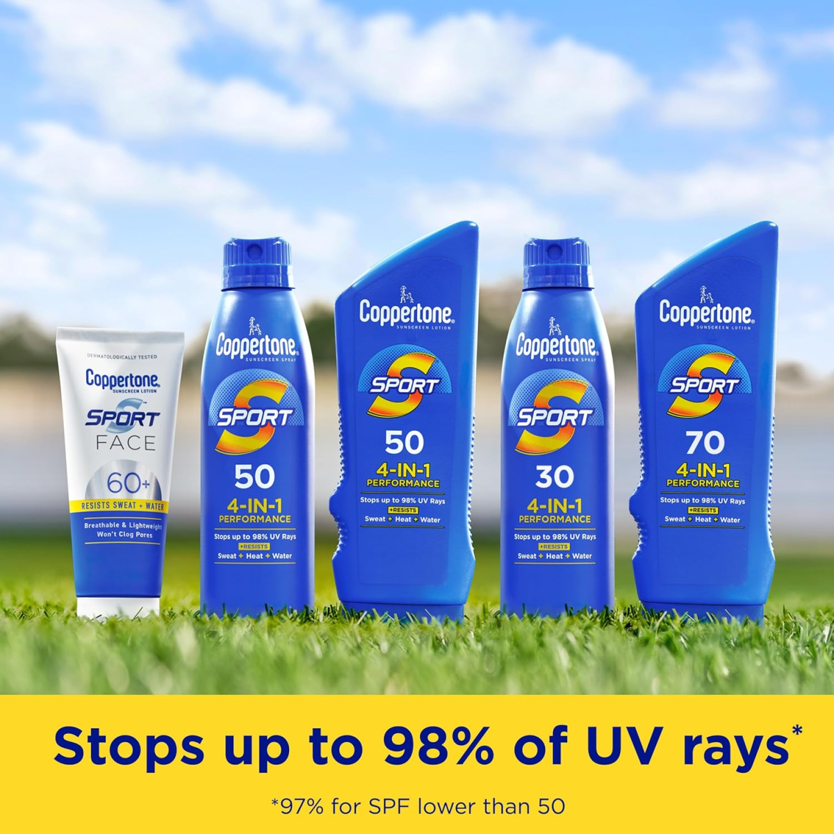 Kem Chống Nắng Coppertone SPORT Sunscreen Lotion SPF 70 – Set 2 Chai x 207ml 