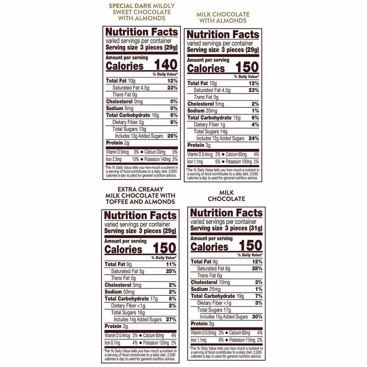 Kẹo Socola Hershey’s Nuggets Assortment - Túi 145 Viên
