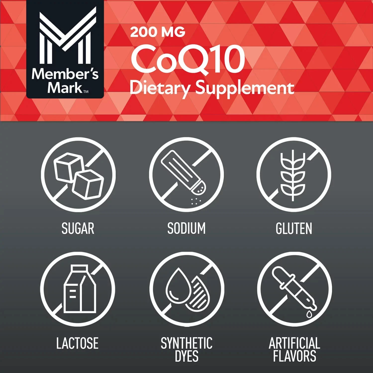 Viên Uống Member's Mark CoQ10 220mg – Hộp 180 Viên