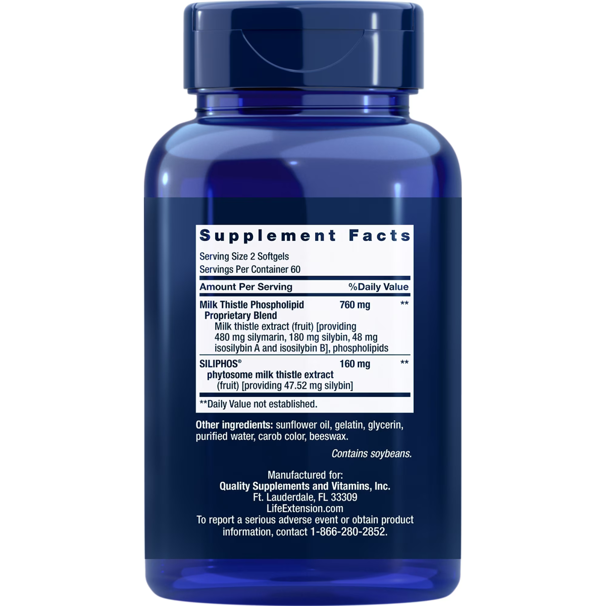 Viên Uống Hỗ Trợ Chức Năng Gan Life Extension Advanced Milk Thistle – Hộp 120 Viên