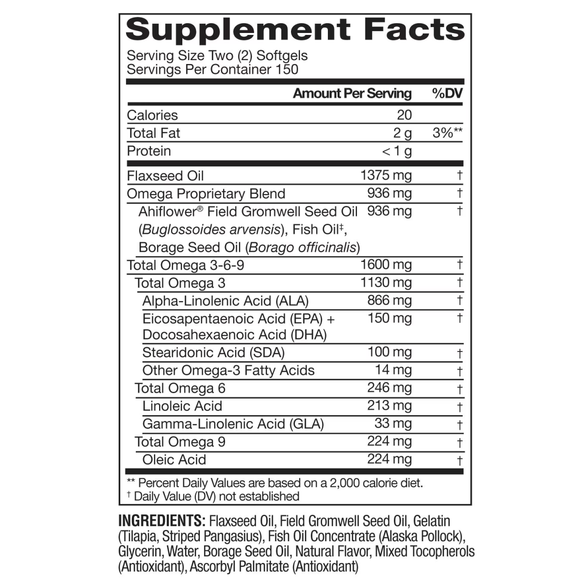 Viên Uống Dầu Cá Omega 3 Member’s Mark 1600 mg Advanced Omega Complex –  Hộp 300 Viên