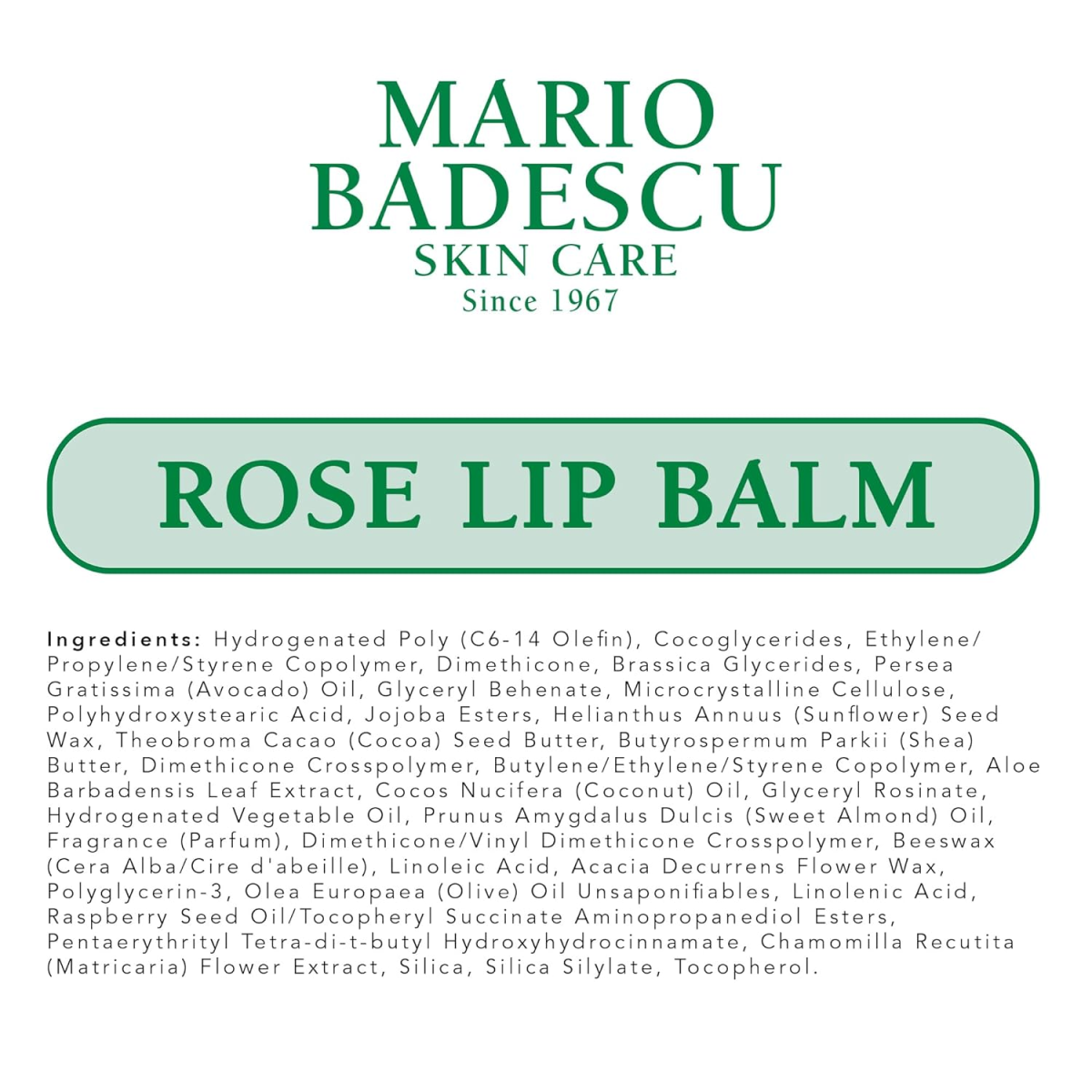 Son Dưỡng Môi 3 Hương Mario Badescu Moisturizing Lip Balm Original, Rose & Mint – Set 3 Tuýp x 10g