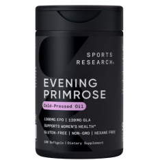 Viên Uống Tinh Dầu Hoa Anh Thảo Sports Research Evening Primrose Oil 1300mg – Hộp 120 Viên