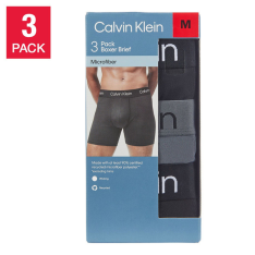 Quần Lót Nam Dáng Boxer Size L Calvin Klein Men’s Boxer Brief – Set 3 Quần