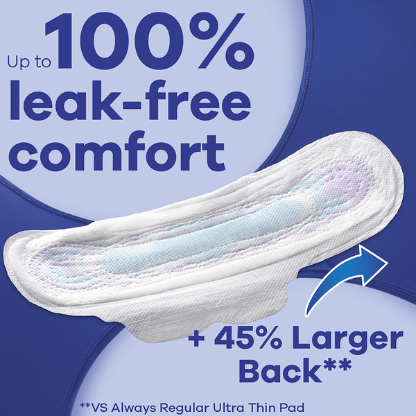 Băng Vệ Sinh Always Ultra Thin Overnight với Flexi-Wings  Không Mùi Size 4 - Hộp 80 Miếng