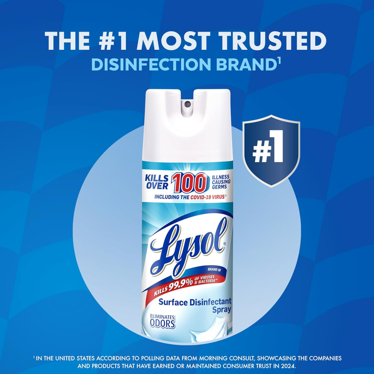 Xịt Khử Khuẩn Lysol Disinfectant Spray Crisp Linen – Bộ 12 Chai x 19 fl oz 