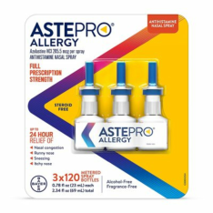 Xịt Mũi Hỗ Trợ Giảm Dị Ứng & Nghẹt Mũi Astepro Allergy – 3 Chai X 23ml