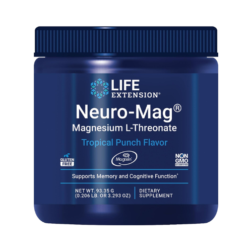 Bột Magie Life Extension Neuro-Mag Magnesium L-Threonate Tropical Punch – Hộp 93.35 g