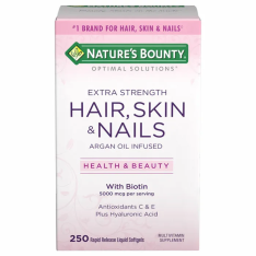 Viên Uống Nature's Bounty Hair, Skin & Nails – Hộp 250 Viên