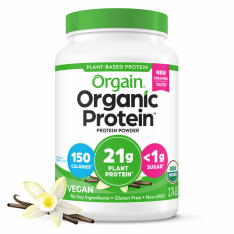 Bột Protein Thực Vật Orgain Organic Hương Vanilla Bean – Hộp 1243g