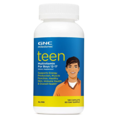 Viên Uống Vitamin Tổng Hợp Dành Cho Nam Tuổi Vị Thành Niên GNC Milestones Teen Multivitamin for Boys – Hộp 120 Viên