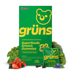 Kẹo Dẻo Vitamin Tổng Hợp Gruns Adult Organic Superfood Greens Multivitamin Gummies – Hộp 25 Gói