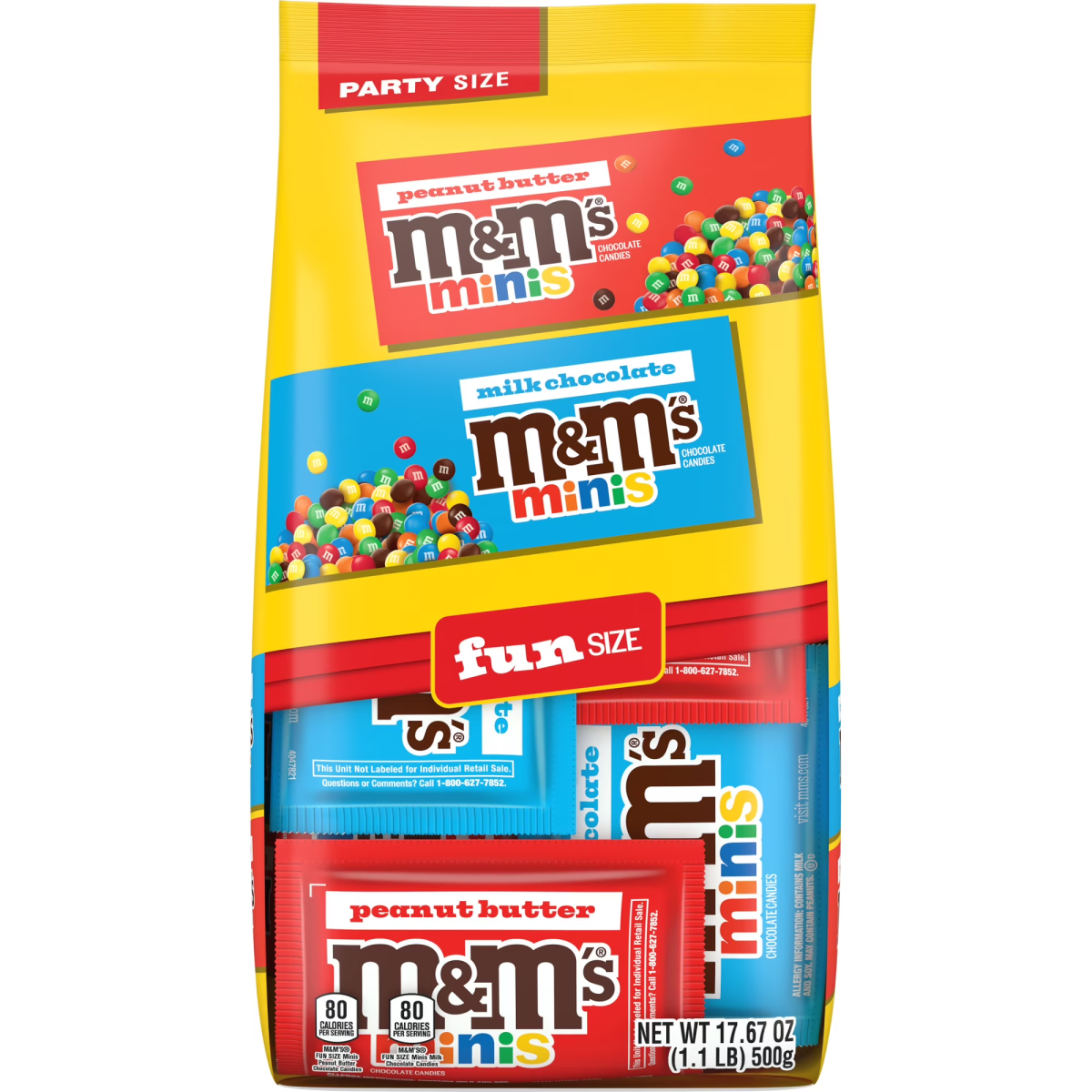Kẹo Socola Tổng Hợp M&M’s Mixed Minis Fun Size – Túi 500g