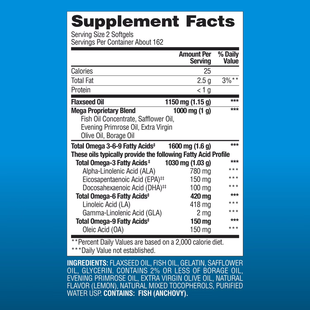 Viên Uống Member’s Mark™ Omega 3-6-9 - Hộp 300 Viên