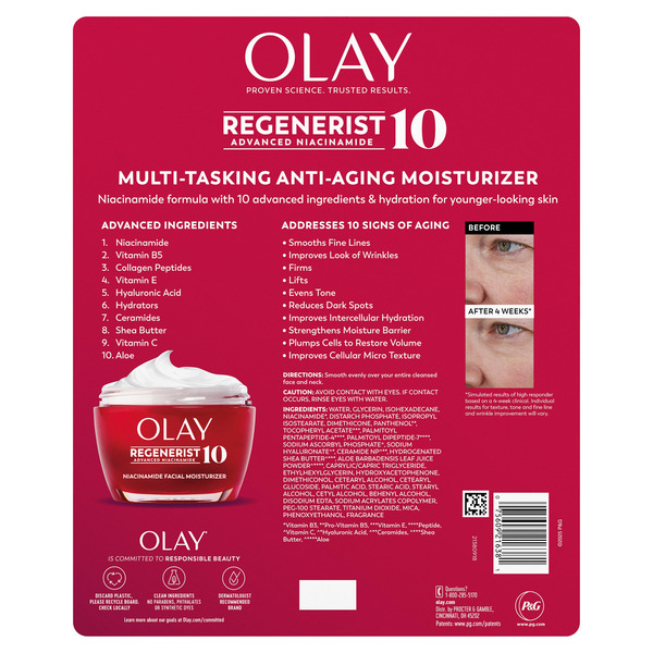 Kem Dưỡng Ẩm Olay Regenerist 10 Niacinamide Moisturizer – Set 2 Hộp x 48G