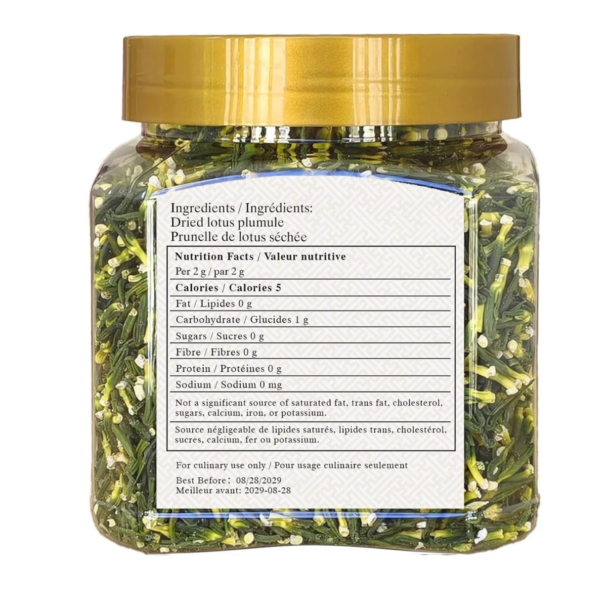Trà Tâm Sen Sấy Khô Dried Lotus Plumule Lucentis – Hộp 200g