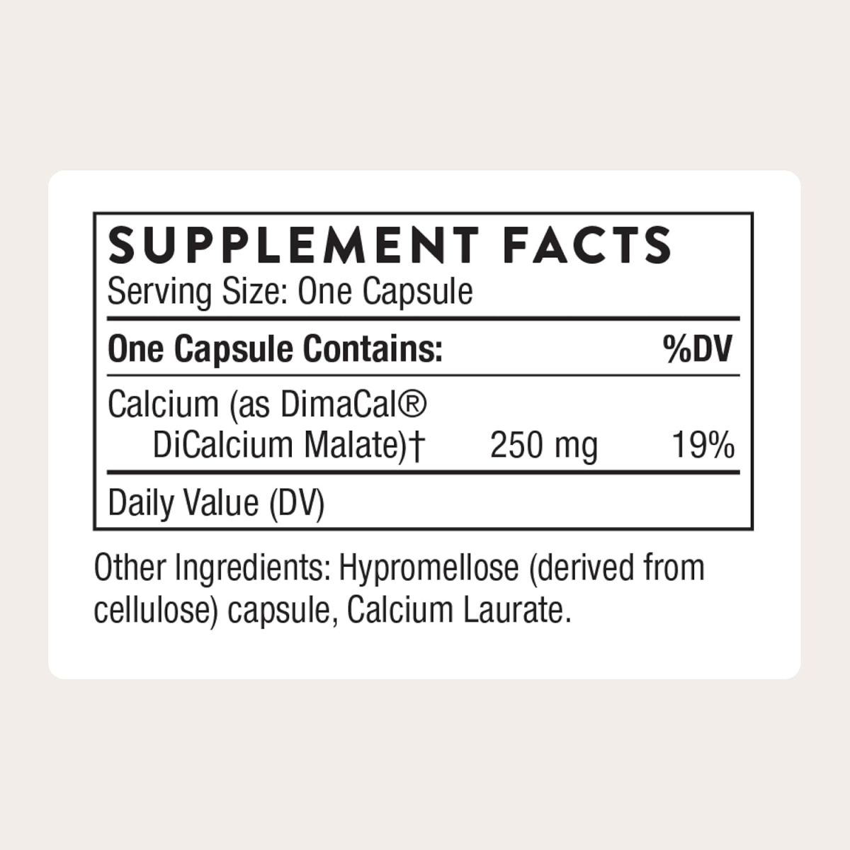 Viên Uống Canxi Thorne Calcium (Formerly DiCalcium Malate) – Hộp 120 Viên