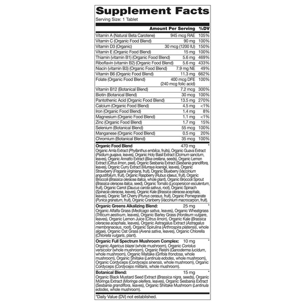 Viên Uống Vitamin Tổng Hợp Kirkland Signature Organic Multivitamin Whole Food Sourced – Hộp 80 Viên