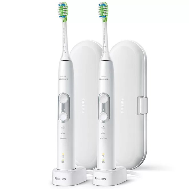 Bàn Chải Đánh Răng Điện Philips Sonicare ProtectiveClean 6100 - Bộ 2 Chiếc