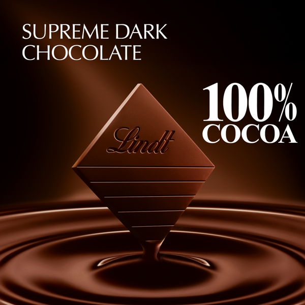 Kẹo Socola Đen Nguyên Chất Lindt Excellence 100% Cocoa Dark Chocolate Bar – Hộp 1.7 Oz