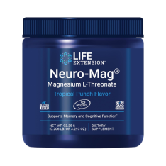 Bột Magie Life Extension Neuro-Mag Magnesium L-Threonate Tropical Punch – Hộp 93.35 g