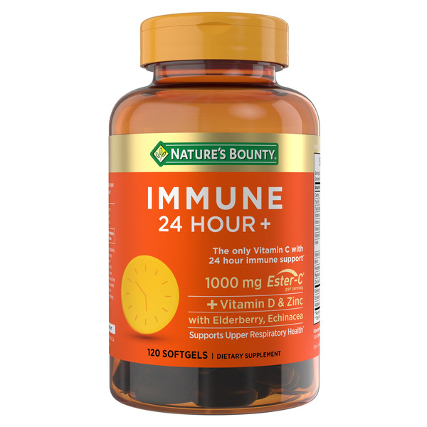 Viên Uống Nature’s Bounty Immune 24 Hour+ 1000 mg Ester-C - Hộp 120 Viên