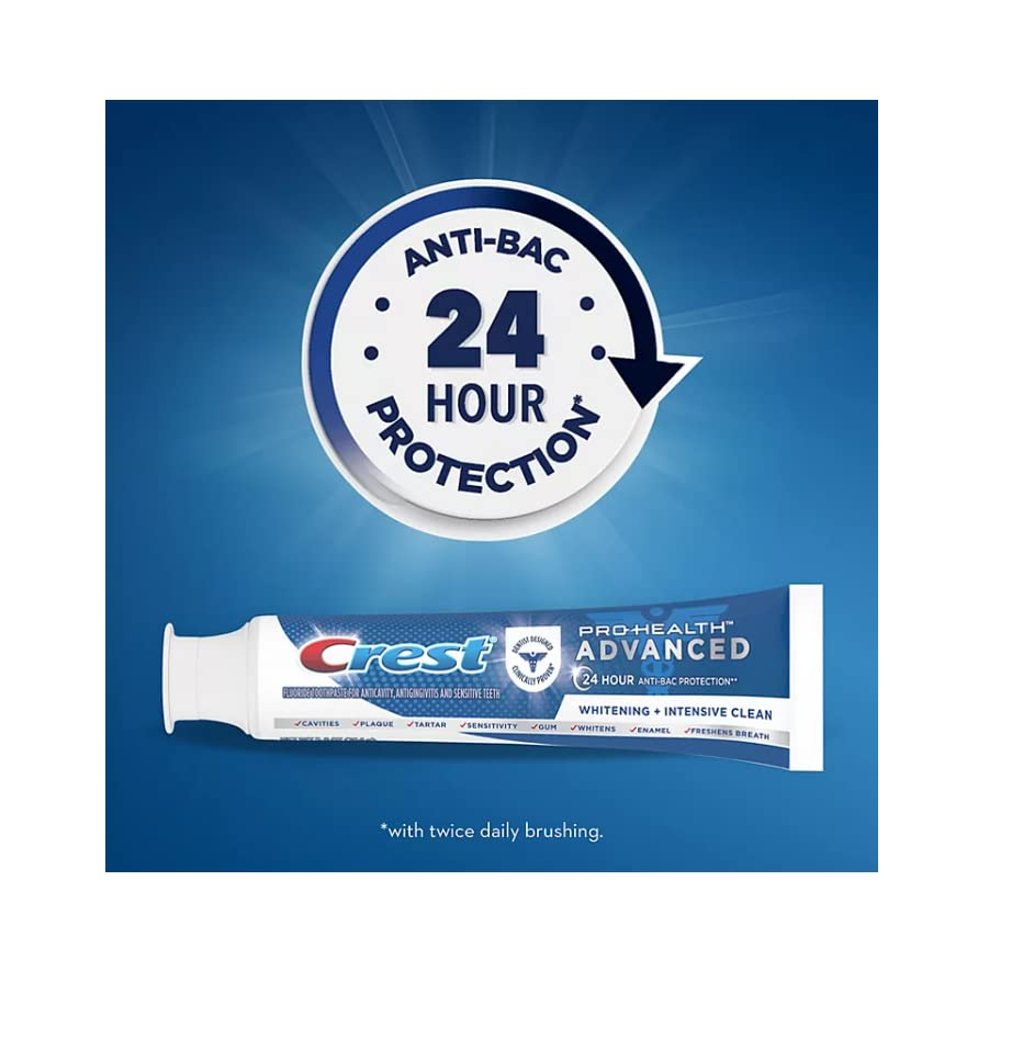 Kem Đánh Răng Crest Pro-Health Advanced Whitening + Intensive Clean Toothpaste - Set 5 Tuýp