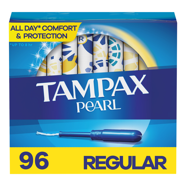 Tampax Pearl Regular Tampons Không Mùi - Hộp 96 Miếng