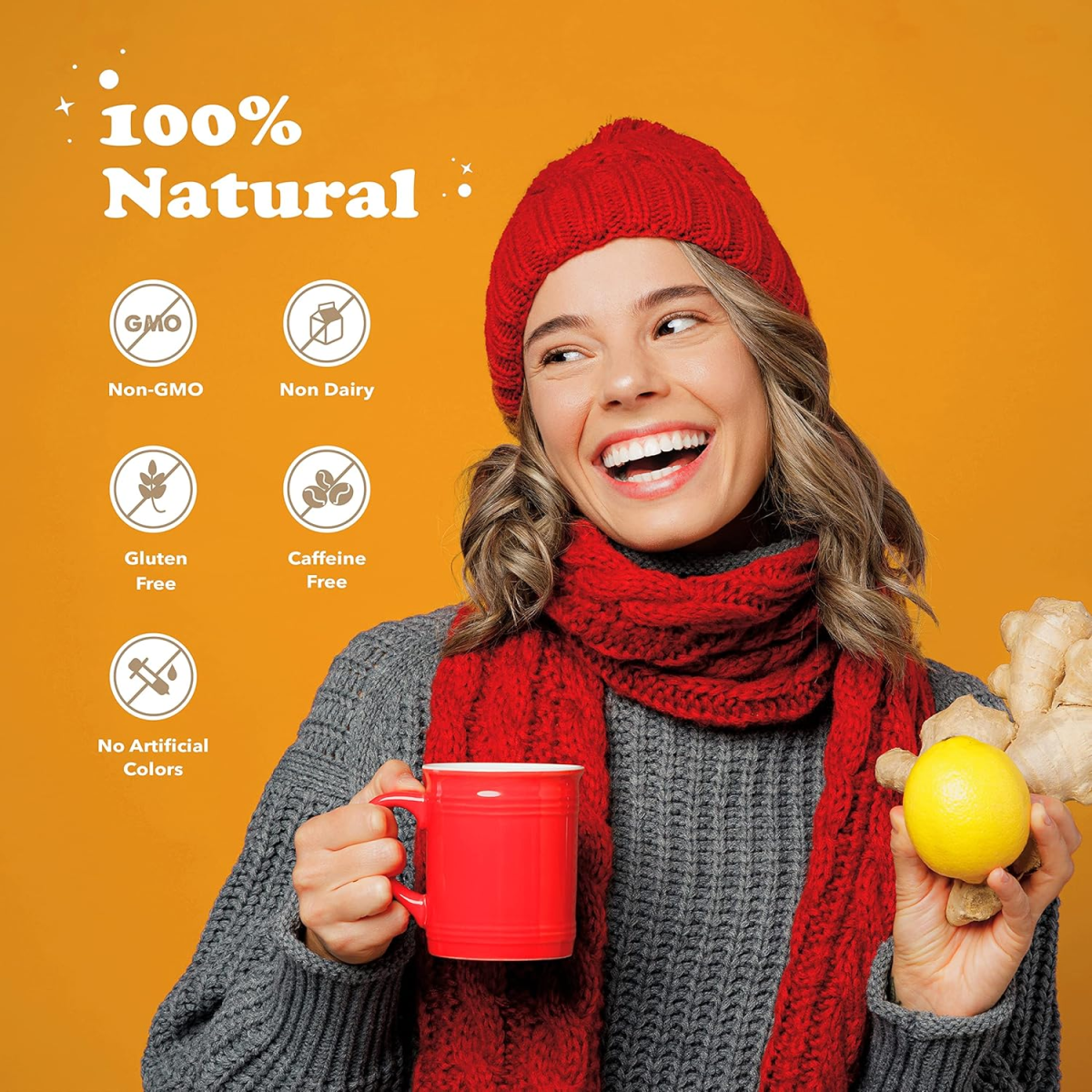Trà Gừng Mật Ong Vị Chanh Pocas Instant Honey Ginger Tea Lemon Flavor – Set 4 Hộp x 20 gói