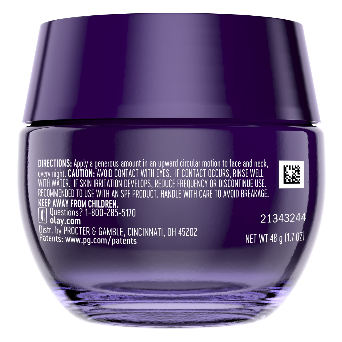 Kem Dưỡng Da Ban Đêm Olay Regenerist Retinol 24 MAX Night Face Moisturizer – Hộp 1.7 Oz
