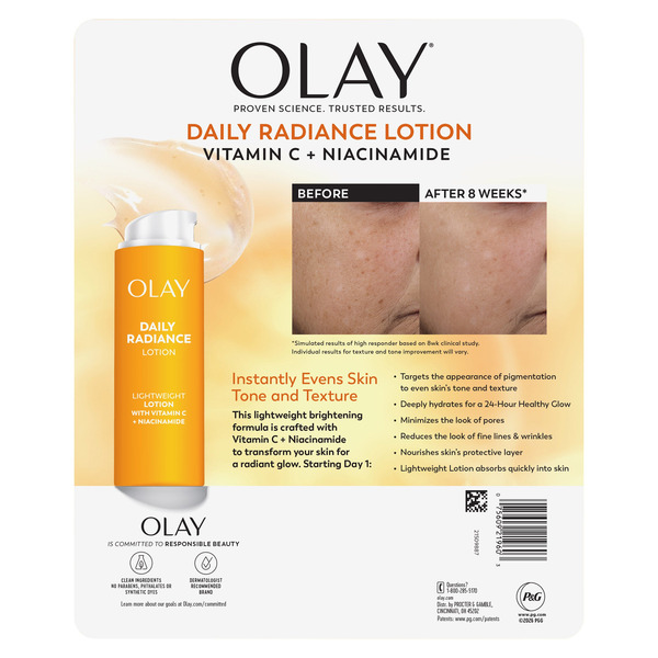 Sữa Dưỡng Da Mặt Olay Daily Radiance Lotion Vitamin C + Niacinamide – Set 2 Chai x 50ml