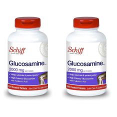 Viên Uống Hỗ Trợ Xương Khớp Schiff Glucosamine 2000 mg with Hyaluronic Acid – Set 2 Chai x 150 Viên 