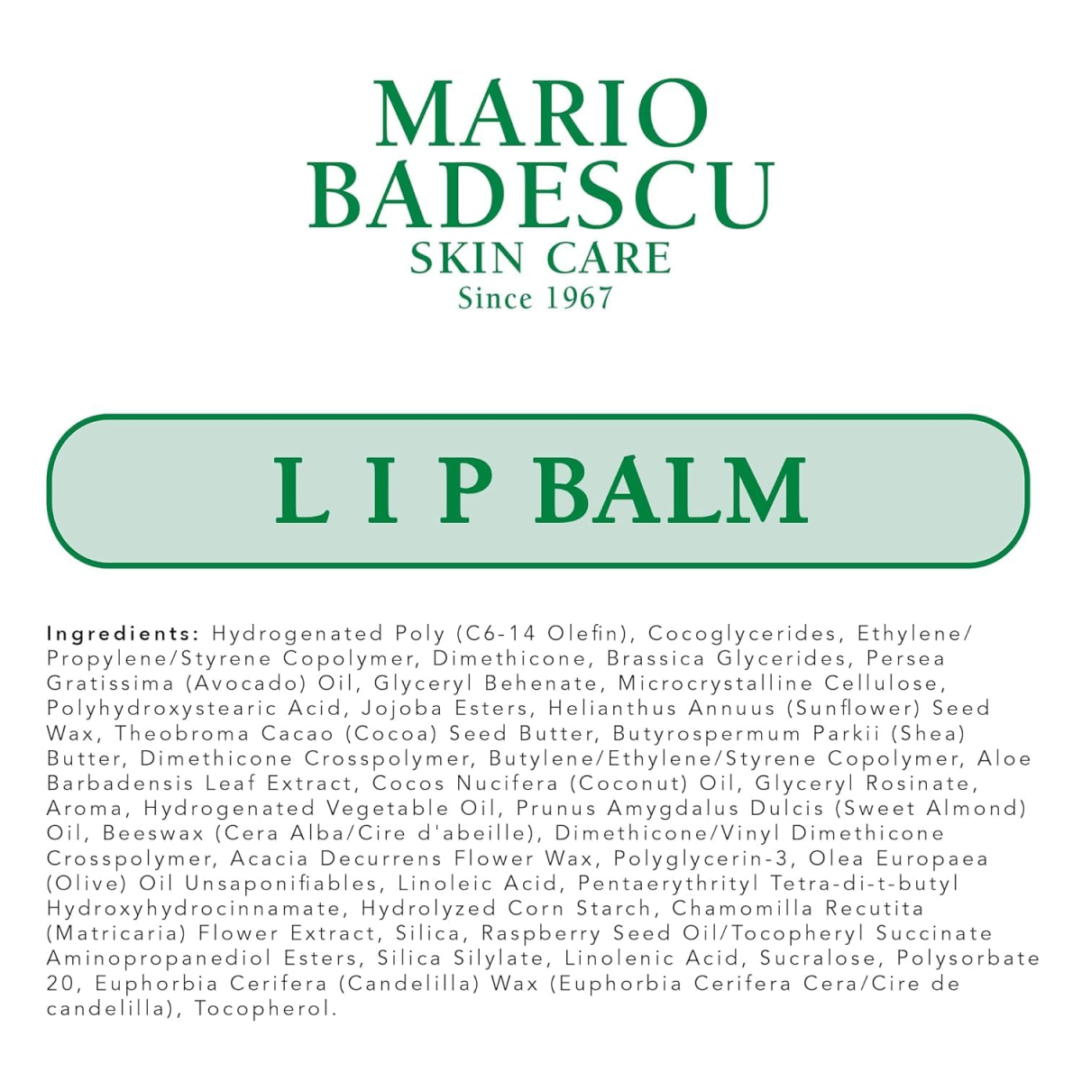 Son Dưỡng Môi Mario Badescu Moisturizing Lip Balm – Set 3 Tuýp x 10g