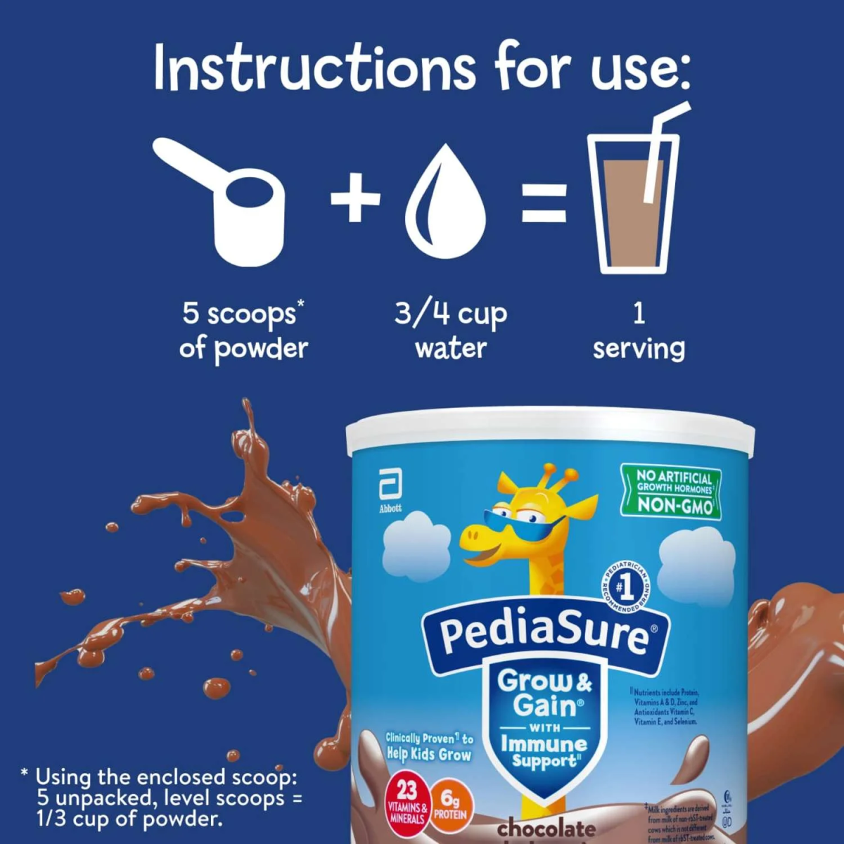 Sữa Bột PediaSure Grow & Gain Chocolate 400G