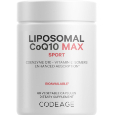 Viên Uống Bổ Sung CoQ10 Codeage Liposomal CoQ10 MAX Sport – Hộp 60 Viên
