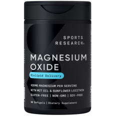Viên Uống Sports Research Magnesium Oxide 420mg – Hộp 90 Viên