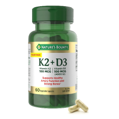 Viên Uống Nature’s Bounty K2 + D3 4000 IU + 100 mcg K2 – Hộp 60 Viên