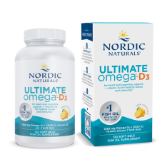 Viên Uống Dầu Cá Nordic Naturals Ultimate Omega-D3 1280 mg Vị Chanh – Hộp 120 Viên