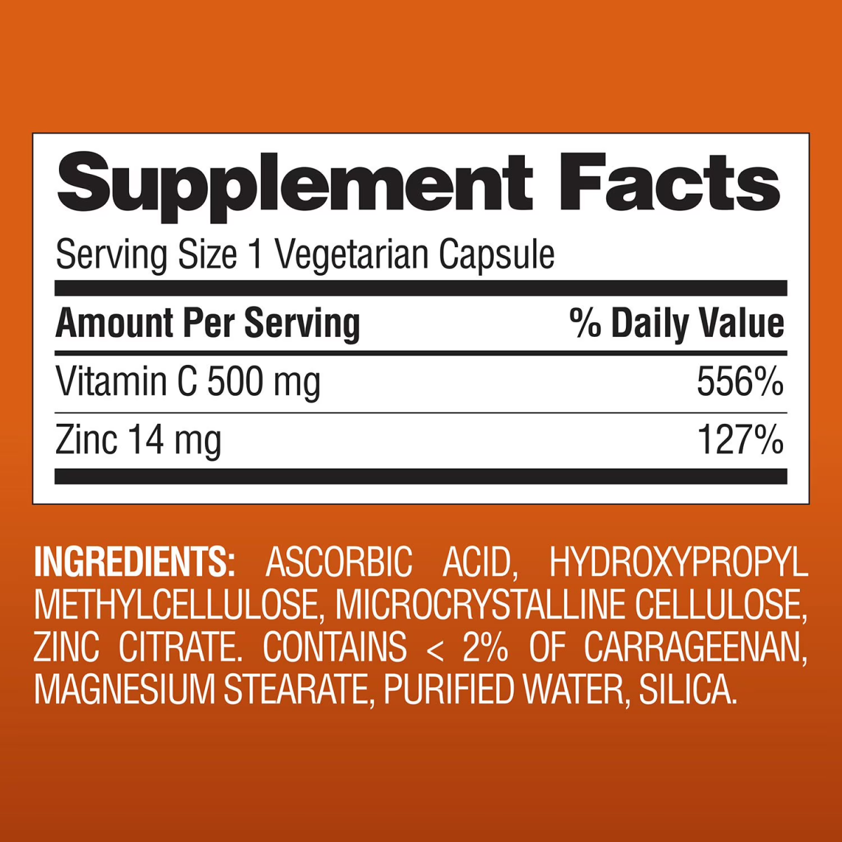 Viên Uống Member's Mark Vitamin C 500mg + Zinc – Hộp 400 Viên