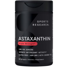 Viên Uống Sports Research Astaxanthin Triple Strength 12 mg – Hộp 60 Viên