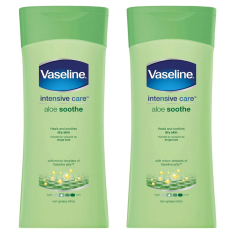 Sữa Dưỡng Thể Lô Hội Vaseline Intensive Care Aloe Soothe Lotion – Set 2 Chai x 400ml