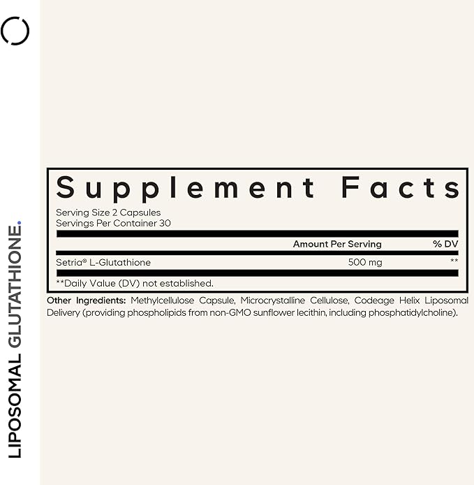 Viên Uống Codeage Liposomal Glutathione 500mg – Hộp 60 viên