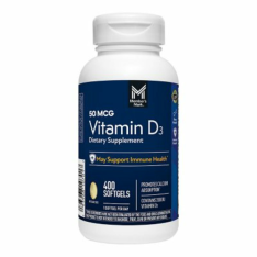 Viên Uống Bổ Sung Vitamin D3 Member's Mark – Hộp 400 Viên