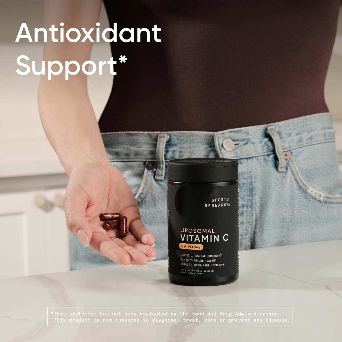 Viên Uống Sports Research Liposomal Vitamin C 1000mg – Hộp 180 Viên