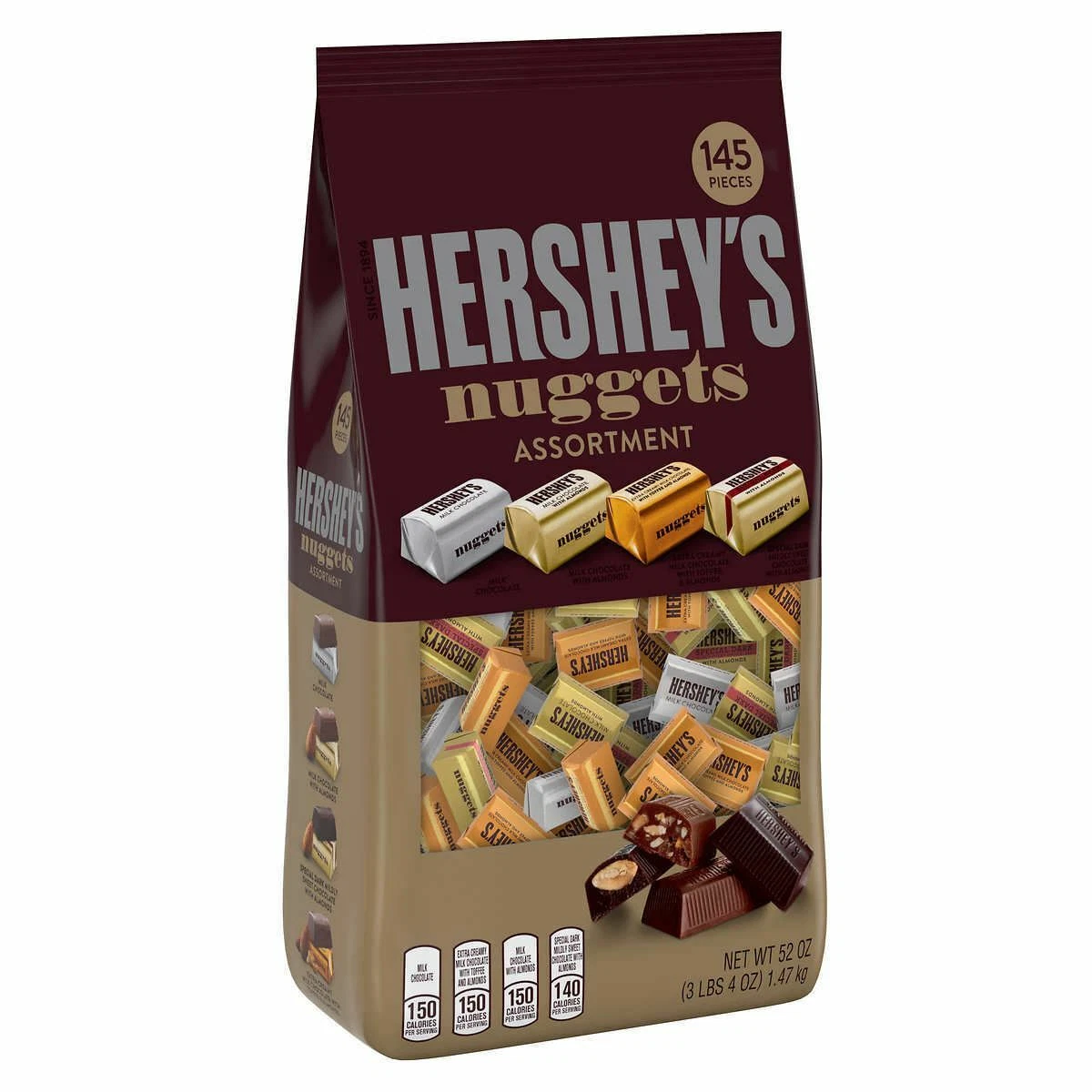 Kẹo Socola Hershey’s Nuggets Assortment - Túi 145 Viên