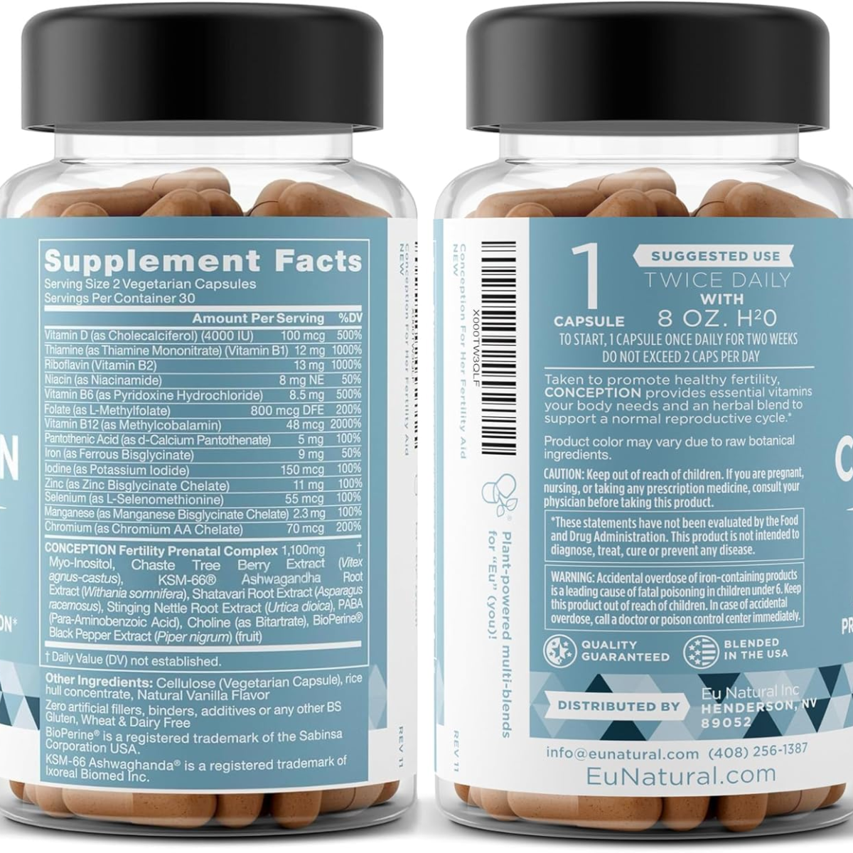 Viên Uống Hỗ Trợ Sức Khỏe Sinh Sản Phụ Nữ Eu Natural Conception for Her Fertility Support – Hộp 60 viên